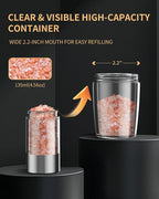 CIRCLE JOY Gravity Electric Salt and Pepper Grinder Set Automatic Shakers - Image 6