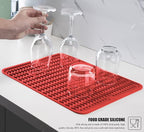 Silicone Dish Drying Mat, Non-Slip Easy Clean Sink Mat Large Heat-resistant - Image 5