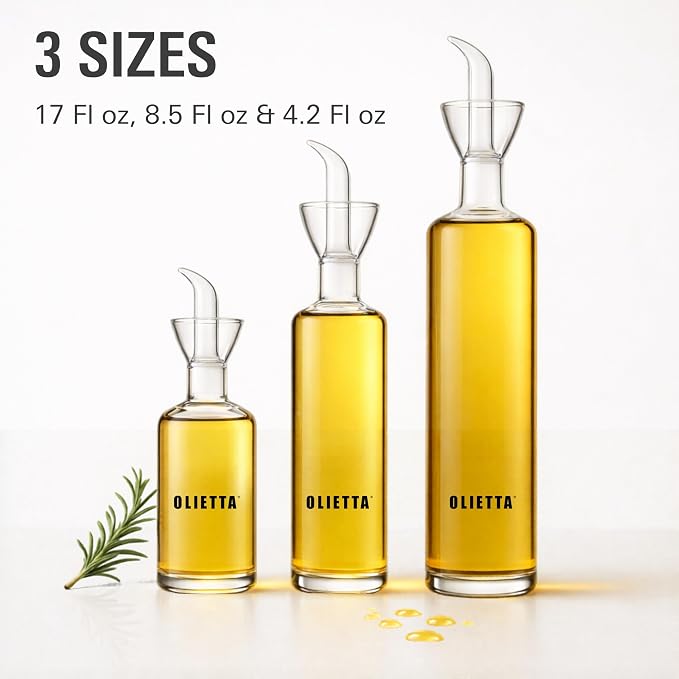 Olietta Olive Oil Dispenser Bottle Borosilicate Glass - Image 7
