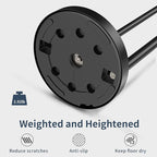 RARXTR Toilet Paper Holder Stand, Post Pivoting Design Free Standing Toilet - Image 5