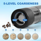 2 Pack Electric Salt and Pepper Grinder Set, Salt and Pepper Shakers - Image 3