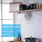 simpletome ONE Hand Tear Paper Towel Holder Under Cabinet Adhesive or Drilling - Image 3