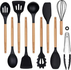 Silicone 10 Pcs Kitchen Cooking Utensils Set, Recycled Materials Certification by Unknown