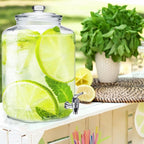 Honeydak 2 Pack 4 Gallon Glass Beverage Dispenser - Image 6