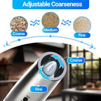 MealHelper Rechargeable Gravity Electric Salt and Pepper Grinder Set - Image 3