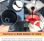 5PCS Wide Mouth Oil Funnel, Plastic Wide Mouth Flexible Fuel Funnel - Image 6