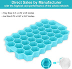 Azyh Ice Cube Trays with Lid, 2 Pack Silicone Ice Cube Trays with Lid-37 Grid - Image 5