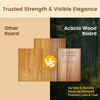 Book cutting board Set of 3, Acacia Wood Chopping Board - Image 5