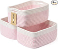 MiniArk Small Storage Baskets for Organizing | Closet Organizer Bins | Shelf by MiniArkStorageBasketsHome