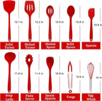 E-far 10 Pieces Silicone Cooking Utensils Set, Heat Resistant Kitchen Utensil - Image 2