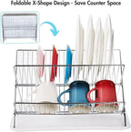Youeon Foldable Dish Drying Rack - Image 6