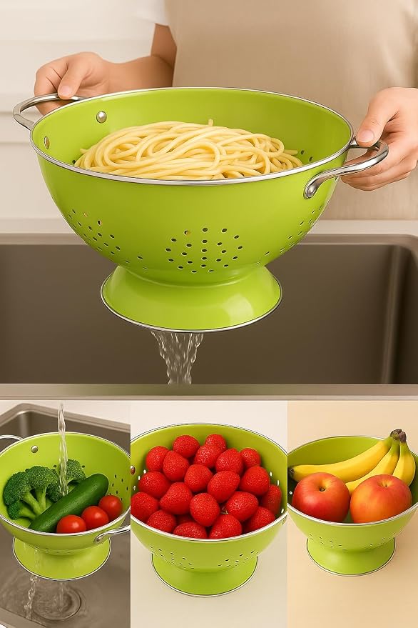 Calypso Basics by Reston Lloyd Powder Coated Enameled Colander, 5 Quart - Image 8
