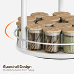 YATINEY Lazy Susan Organizer, Rotating Spice Rack, 3 Tier Spice Turntable - Image 4