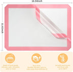 Luckyiren 2-Pack Silicone Baking Mats – Non-Stick Reusable BPA-Free Oven Liners - Image 2