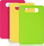 Luckyiren Plastic Cutting Board Set, 3 Pack Small Chopping Boards by Luckyiren