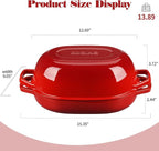 EDGING CASTING Enameled Cast Iron Oval Dutch Oven Pot - Image 2