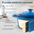 Miereirl 4.5 Quart Enameled Dutch Oven Pot - Image 3