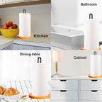 TONLEA Wooden Paper Towel Holder Countertop, Kitchen-Towel-Holder FreeStanding - Image 6