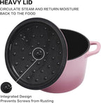 Flavehc Dutch Oven Pot with Lid 2.8 qt Cast Iron Dutch Oven - Image 3
