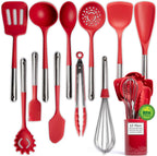 Larder & Vine 12-Piece Silicone Kitchen Cooking Utensils Set by LarderVine