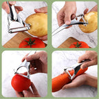 Vegetable Peeler Fruit Apple Potatoes Carrot Veggie Stainless Steel Peelers - Image 4