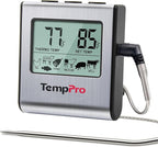 TempPro TP16 Large LCD Digital Cooking Food Meat Thermometer by TempPro