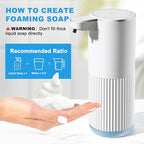 RYTOXILO Automatic Foaming Soap Dispenser, 2 Pack White Touchless Foam Hand - Image 6