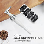 Amolliar Plastic Mason Jar Soap Dispenser - Image 3