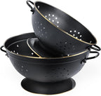 Metal Colander Set of 2, Strainer Basket by Unknown