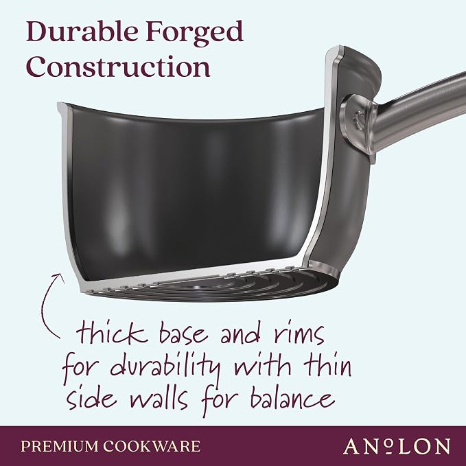 Anolon Accolade Forged Hard Anodized Nonstick Square Grill Pan/Griddle - Image 4