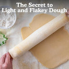 Regency Wraps Natural Pastry Cloth & Rolling Pin Cover Set, 100% Cotton Cloth & - Image 5