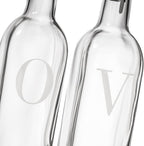 GREENOLIVE Olive Oil and Vinegar Dispenser Set - 17 oz. Glass Bottles - Stylish - Image 5