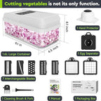 MealHelper 12-in-1 Vegetable Chopper, 7 Blade Veggie Chopper, Practical Food - Image 2