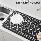 WISELIFE Dish Drying Mat Super Absorbent Drying Mat Large Dish Drying Mats - Image 7