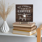Coffee Bar Sign Plaque Decor-A Heart Full of Jesus, Cafe Bar Accessories - Image 8