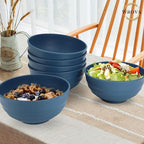 Wheat Straw Bowls Set 60 OZ Unbreakable Large Cereal Bowls Set of 6 Microwave - Image 7