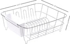 Sweet Home Collection 2 Piece Dish Drying Rack Set Drainer - Image 4