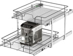 2-Tier Pull Out Cabinet Organizer, Soft Close Cabinet Slide Out Shelves by livethewayyoulike