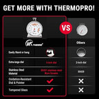 2.64" Oven Thermometer 100-600°F Kitchen Cooking Thermometer Instant Read - Image 4