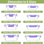 HOMBERKING 8 Pack Glass Food Storage Containers - Image 2