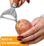 Potato Peeler Wooden Handle, Y Peeler Multifunctional Vegetable Peeler - Image 5