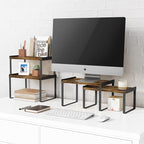 Goozii Kitchen Cabinet Organizers and Storage Shelves, Rustic Farmhouse Desk - Image 8