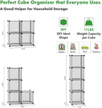 C&AHOME Cube Storage Organizer, 4-Cube Shelves Units, Closet Cabinet, DIY - Image 5