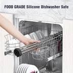 Tomorotec 21" x 15.5" Roll Up Dish Drying Rack Over Sink Drying Rack Sink Cover - Image 7