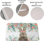 Easter Rabbit Dish Drying Mats for Kitchen Counter Easter Spring Watercolor - Image 3