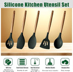 Non-Stick Silicone Cooking Utensils Set - Image 2