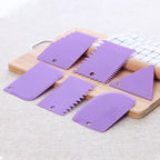 6pcs Cake Scraper Decorating Comb and Icing Smoother Reusable Bread Cream Pizza - Image 3