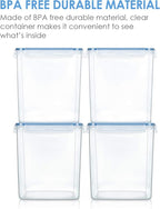 Vtopmart Food Storage Containers 2.5L / 84.5oz, 4 Pieces BPA Free Plastic - Image 6