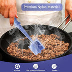 Meat Chopper, 5 Curve Blades Ground Beef Masher, Heat Resistant Meat Masher Tool - Image 3