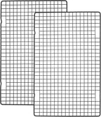 Tebery 2 Pack Black Heavy Duty Wire Cooking Rack Baking Racks by Tebery
